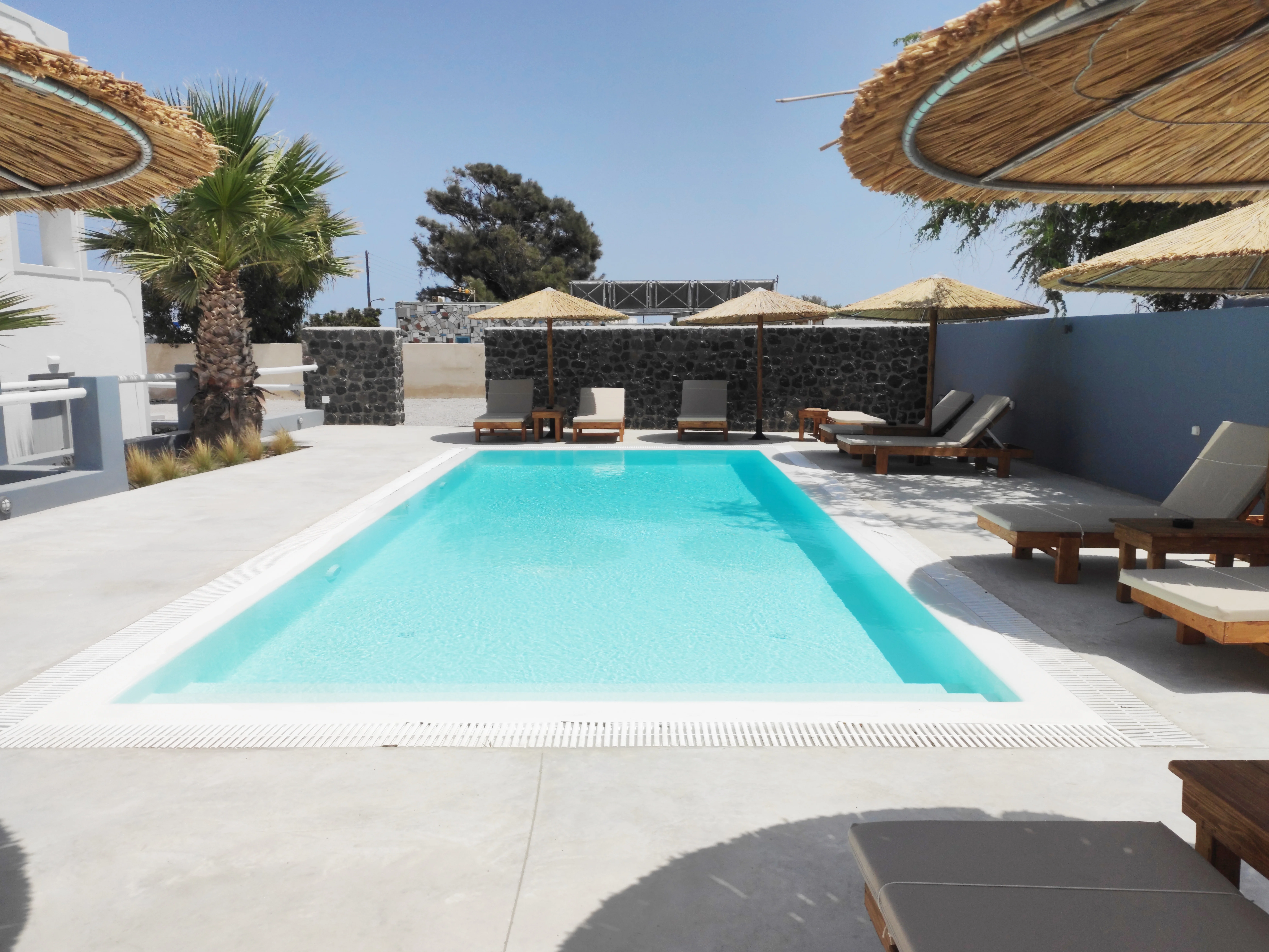 White Lily Santorini Greece Swimming Pool